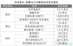 华尔街巨头最新持仓曝光：能源股成新宠 特斯拉受追捧_国际期货